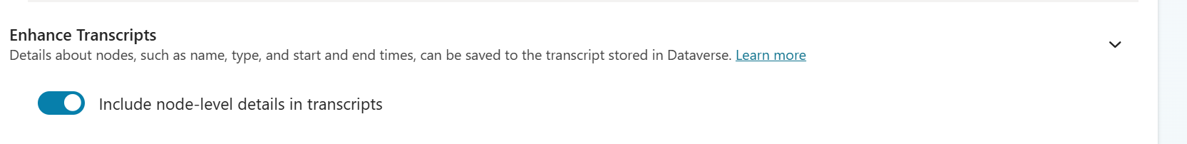 Enable Enhanced Transcripts