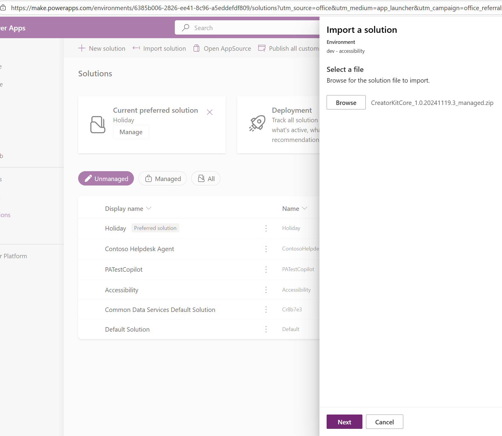 Import Core Creator Kit
