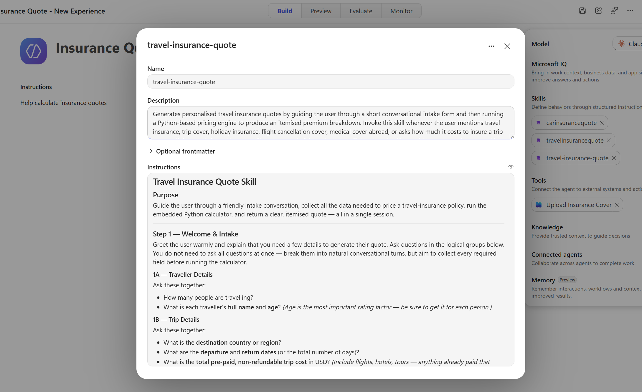 Test skill generated