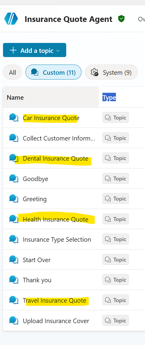 Topics classic exp