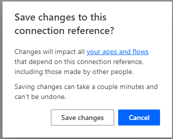 Save connection references