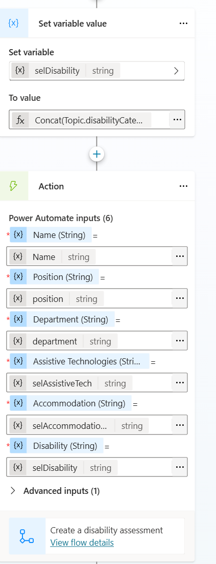 Pass string to Agent Flow