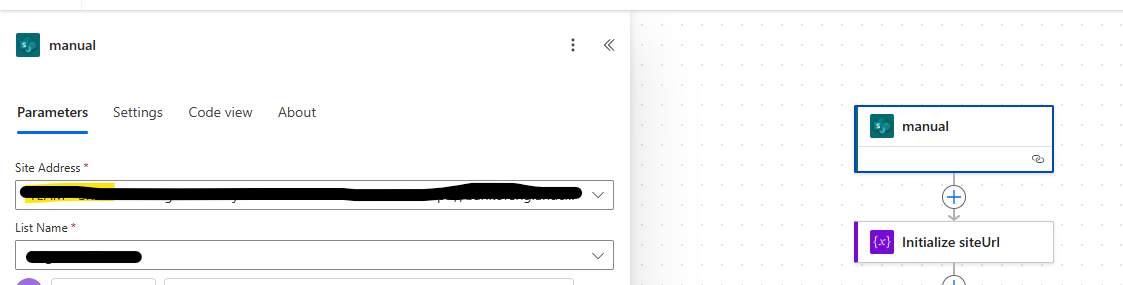 Selected item trigger