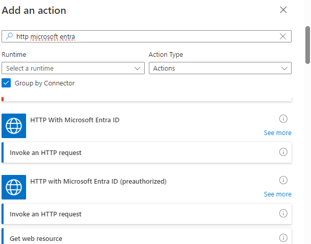 HTTP with Microsoft Entra ID