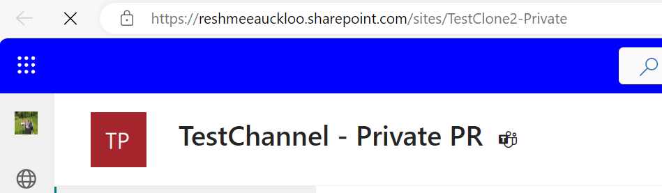 Private Channel Renamed