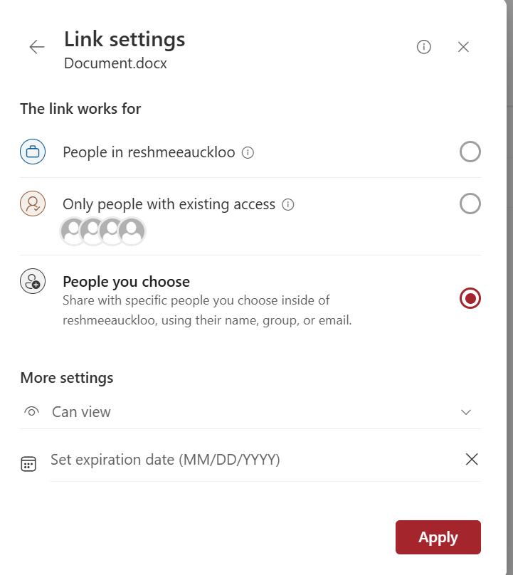 Fix after applying the correct setting