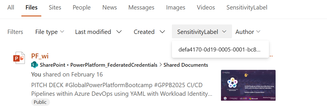 Information Label Sensitivity