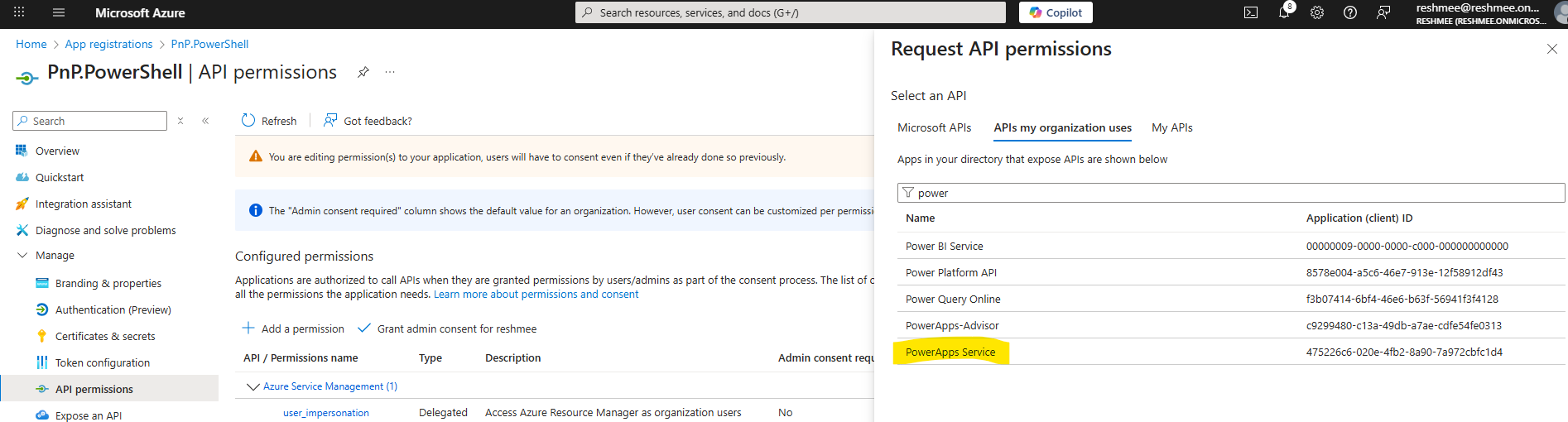 Power Apps Service Entra Id