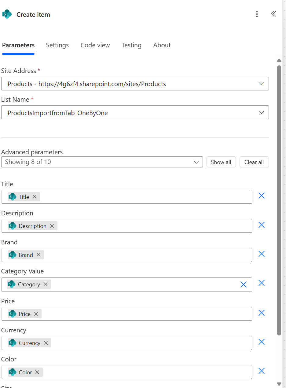 image from Bulk Import CSV to SharePoint with Power Automate