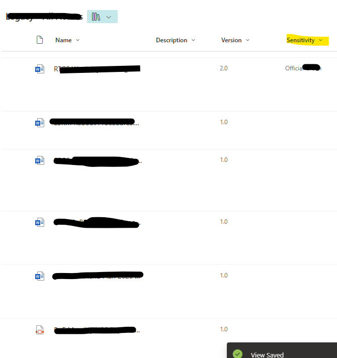 image from Fixing Blank Sensitivity Label Columns in SharePoint Views After Programmatic update