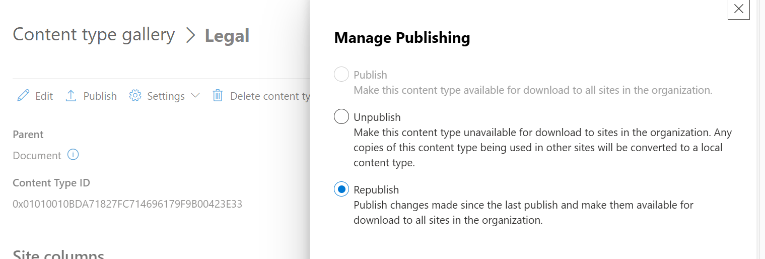 image from SharePoint Content Type Publishing: Understanding the Push-to-Pull Model Change